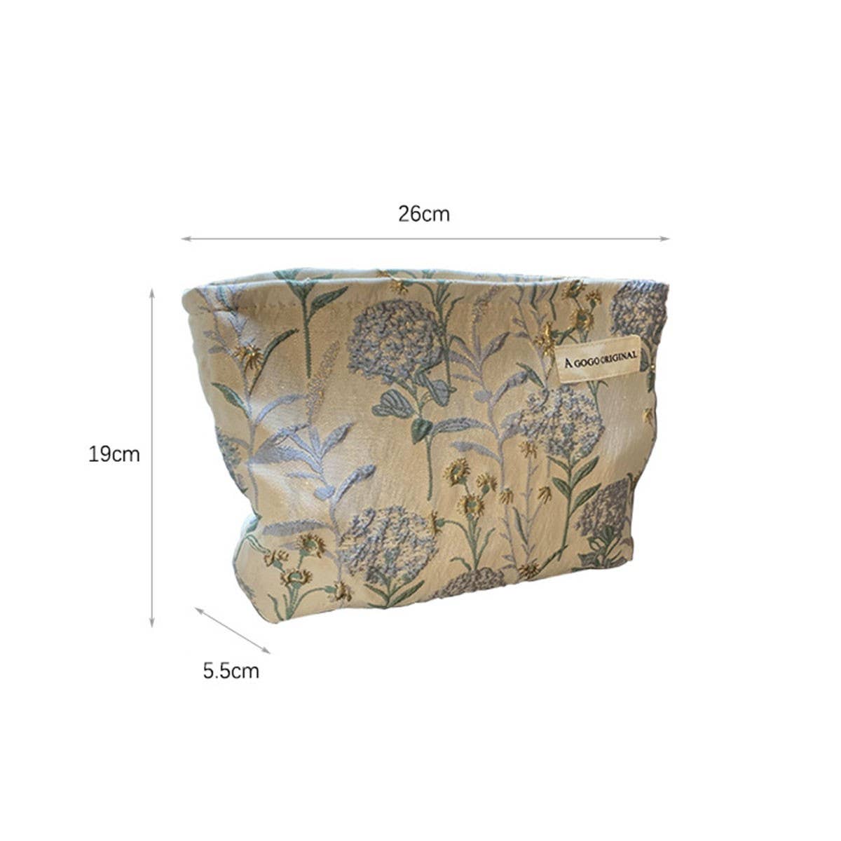 Niche Embossed Cosmetic Bag Large Travel Pouch_Cuab00644