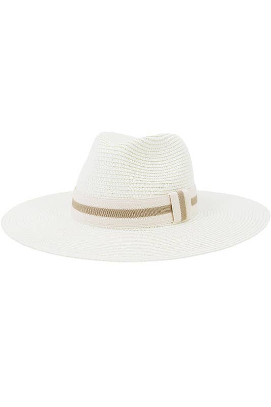 CASUAL SUMMER BANDING PANAMA HAT_CWAH102