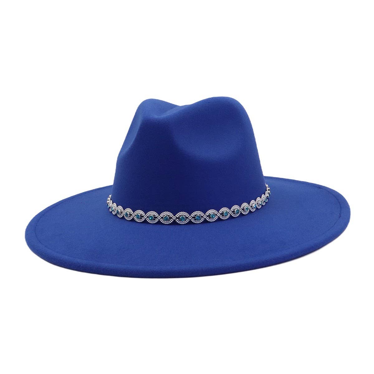 ETHNIC STYLE WOOL BLEND FEDORA HAT MEN WOMEN_CWAH04388