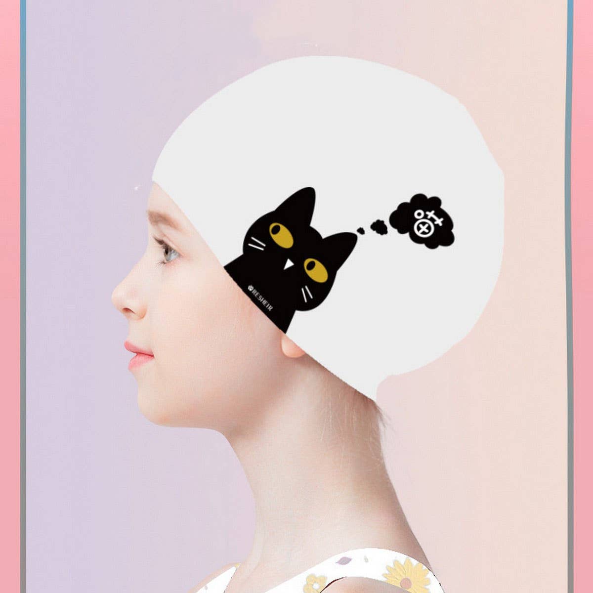 KIDS XL SILICONE SWIM CAP EAR PROTECTION_CWMM6791