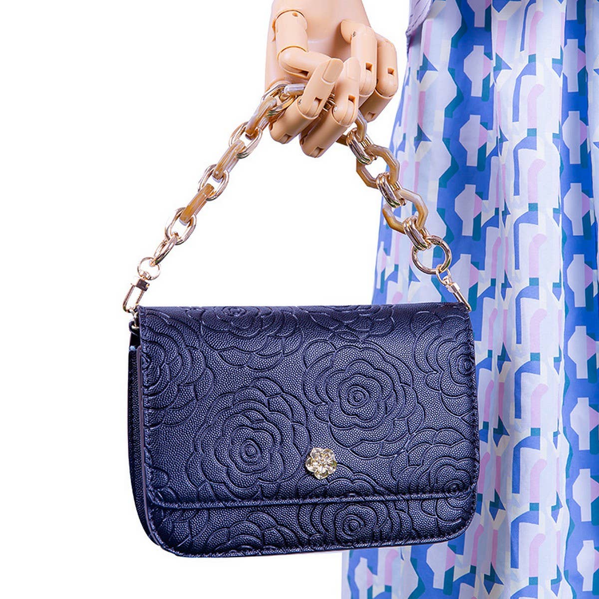 12IN ACRYLIC CHAIN HANDLE STRAP BAGS STRAP_CWMM5100