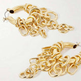 MINIMALIST MULTI HOOP CHAIN EARRINGS STAINLESS_CWAJE4979