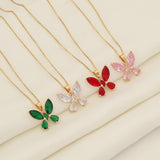 STYLISH BUTTERFLY COLLARBONE CHAIN NECKLACE_CWAHA0875
