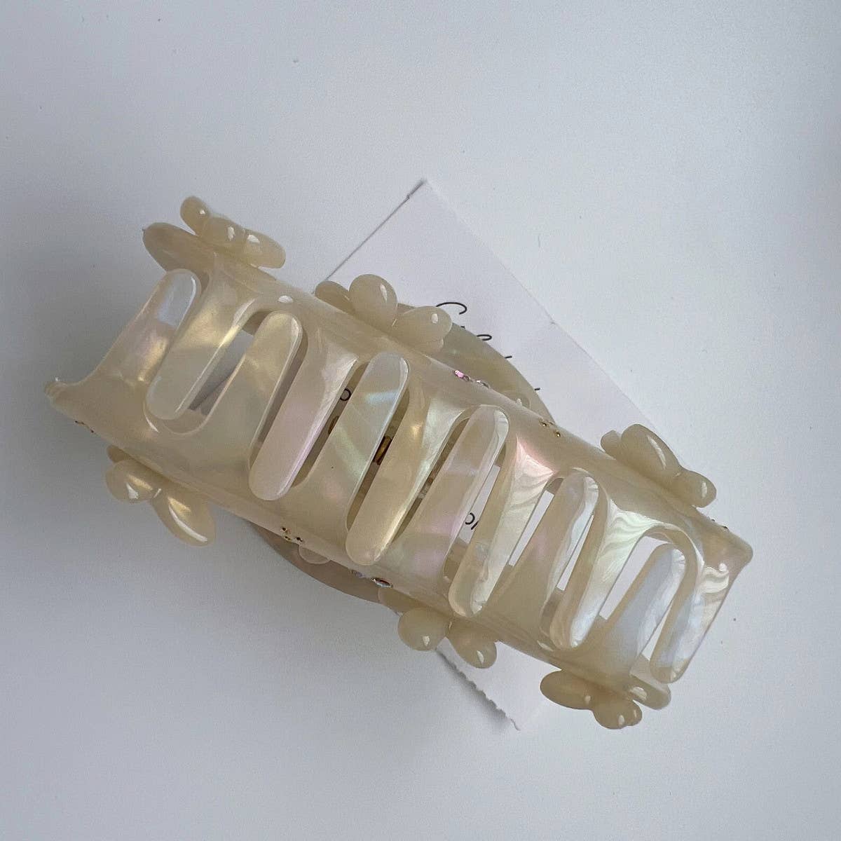 RHINESTONE FLOWER BUTTERFLY HAIR CLAW CHIC SPARKLE_CWAHA1348