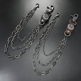 PUNK SKULL PENDANT MULTI LAYERED TROUSER CHAIN_CWMM4879