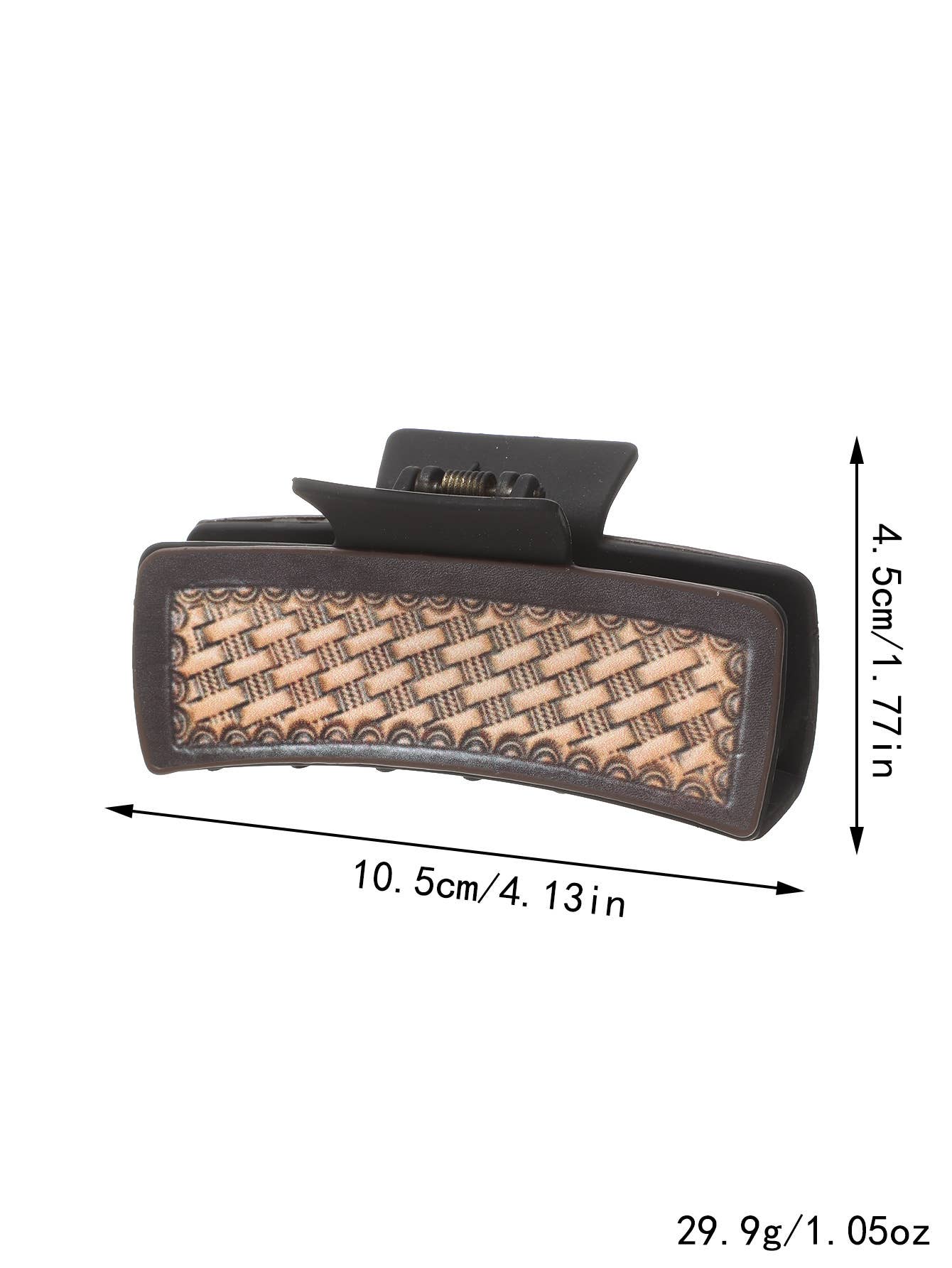 SUNFLOWER PU LEATHER HAIR CLAW WESTERN STYLE_CWASC1618