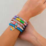 ALPHABET COLORFUL LOVE RABBIT BEADED BRACELET_CWAJE1482