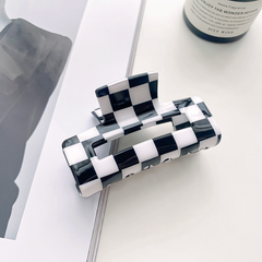Checkerboard Hair Claw ? Candy Color Acetate Look_Cwmm10084