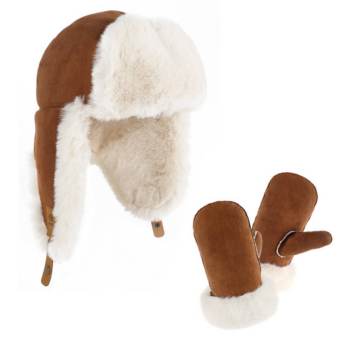 CHILDRENS WINTER HAT AND GLOVES TWO PIECE SET_CWMM2787