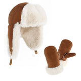 CHILDRENS WINTER HAT AND GLOVES TWO PIECE SET_CWMM2787
