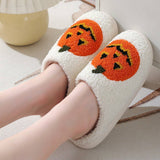 HALLOWEEN ATMOSPHERE SLIPPERS CUTE FUNNY AUTUMN WINTER