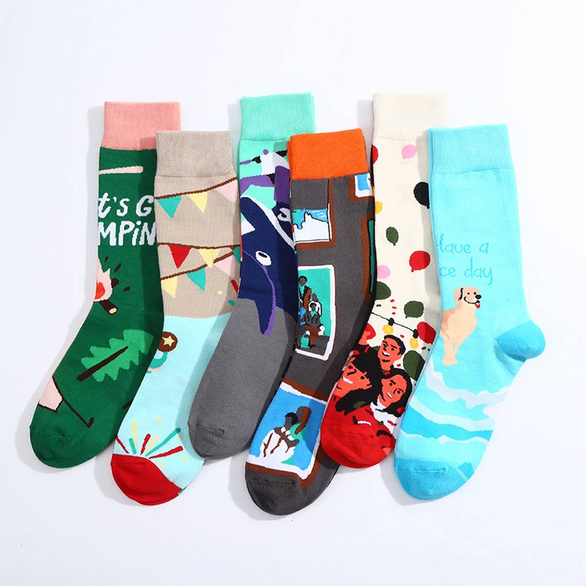 CASUAL ALL MATCH MID CALF SOCKS_CWMS1010