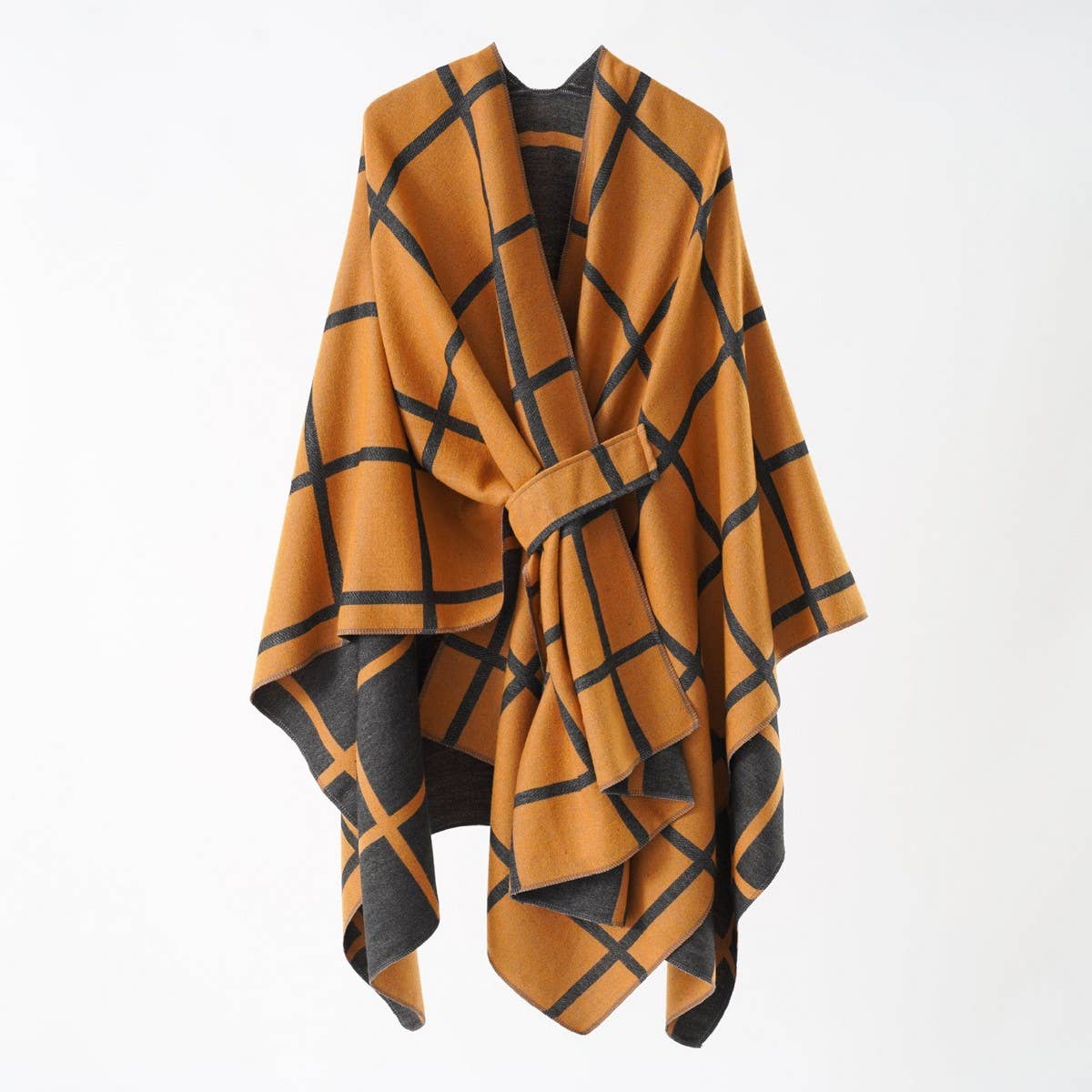 NEW FASHION SHAWL PLAID DUAL PURPOSE SIMPLE SHAWL_CWMM2086