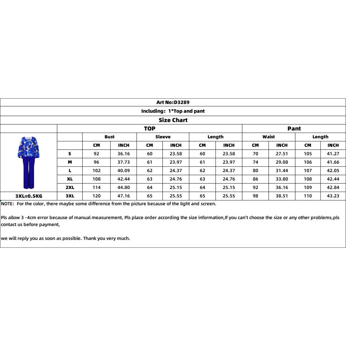 PRINTED TOP AND WIDE LEG PANTS TWO PIECE SET_CWSTB1142