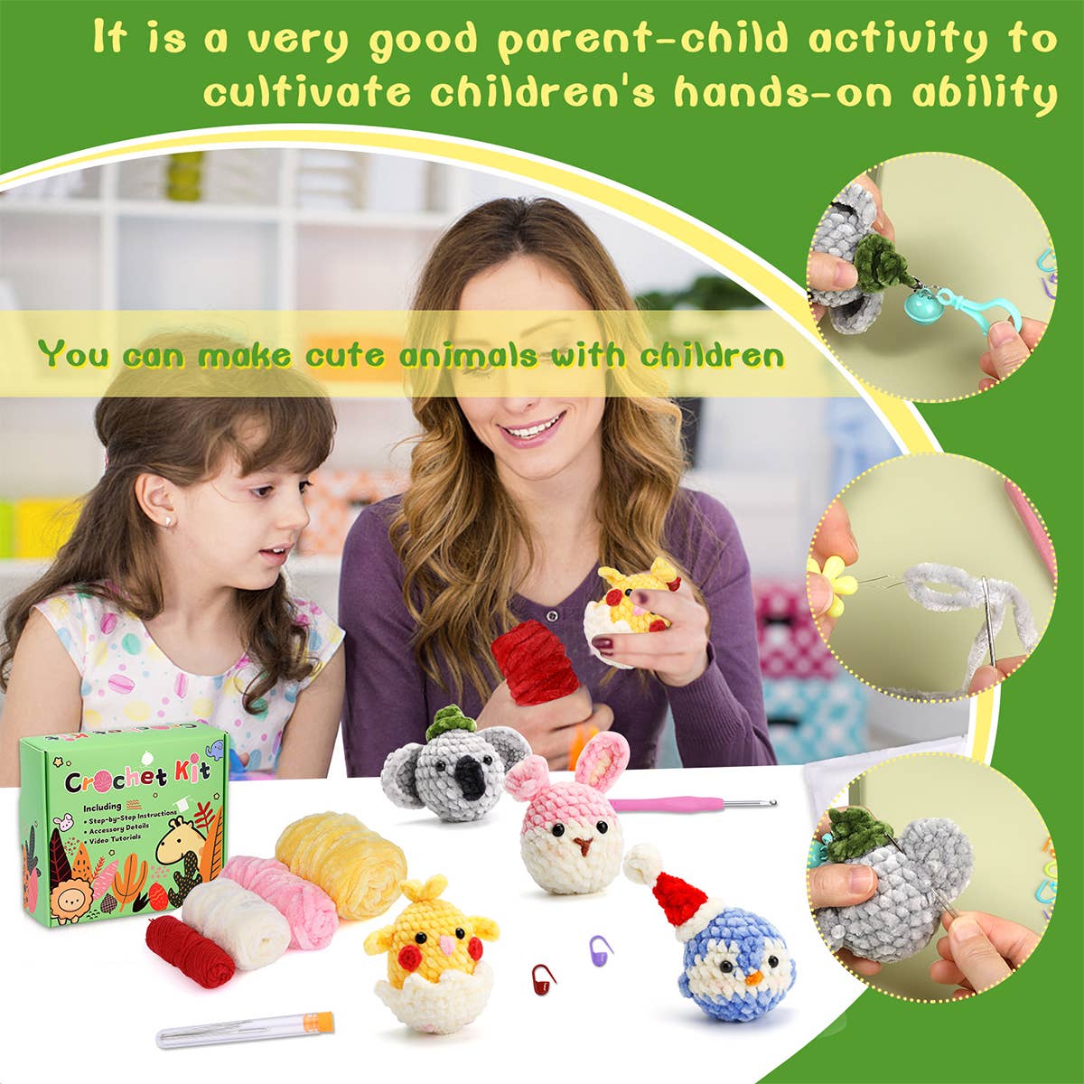 Woolen Doll Crochet Material Package_Cwmm0810