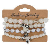 Cwaje05701_Boho Multi Layer Glass Ceramic Beaded Bracelet