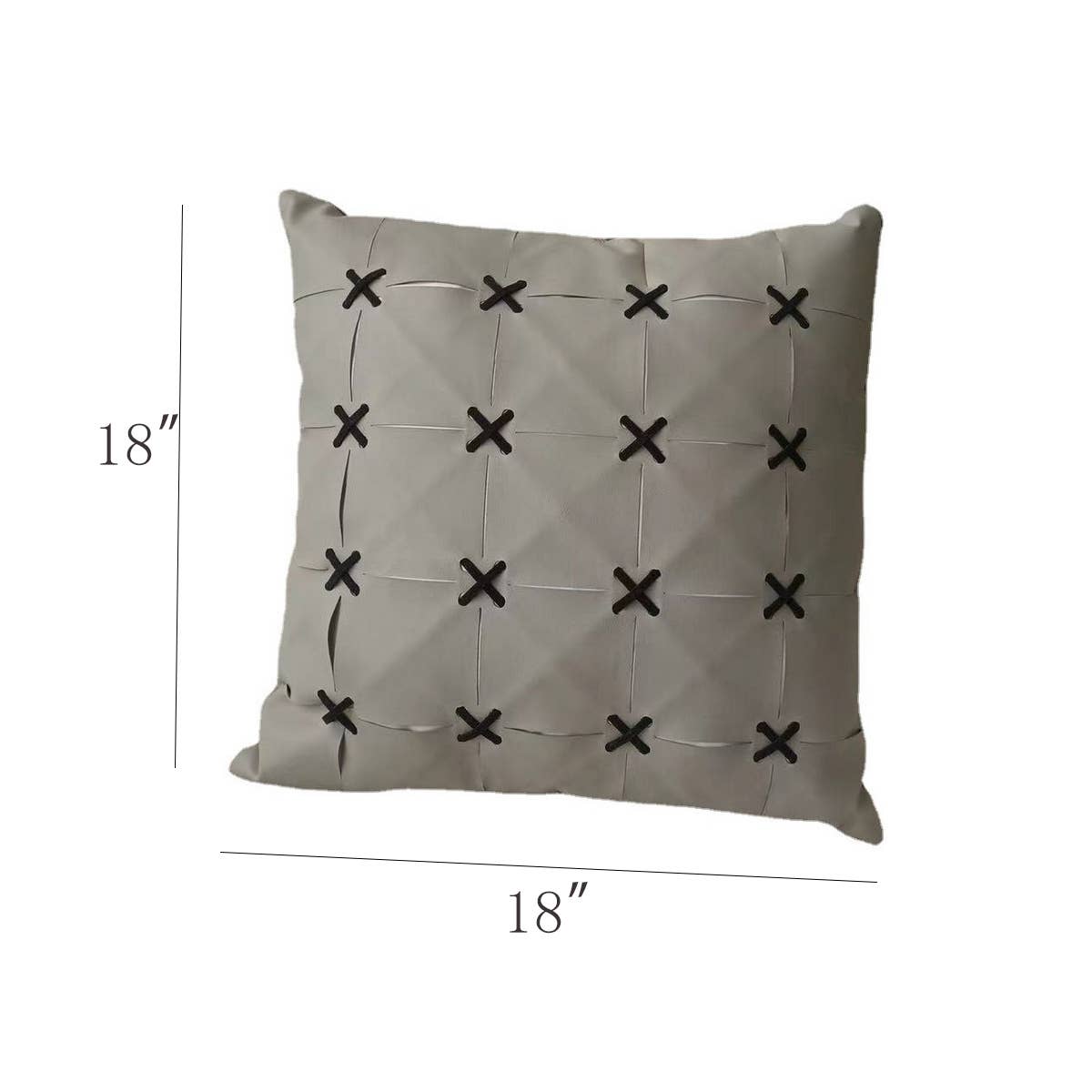 SIMPLE LEATHER SPLICING THROW PILLOW CASES_CWMM0242