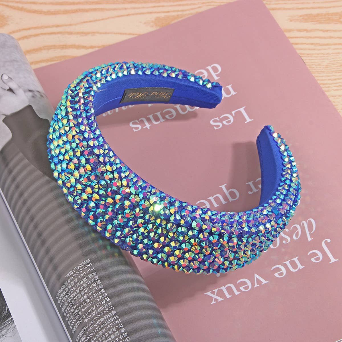 FULL RHINESTONE WIDE BRIMMED FASHION HEADBAND_CWAHA0498