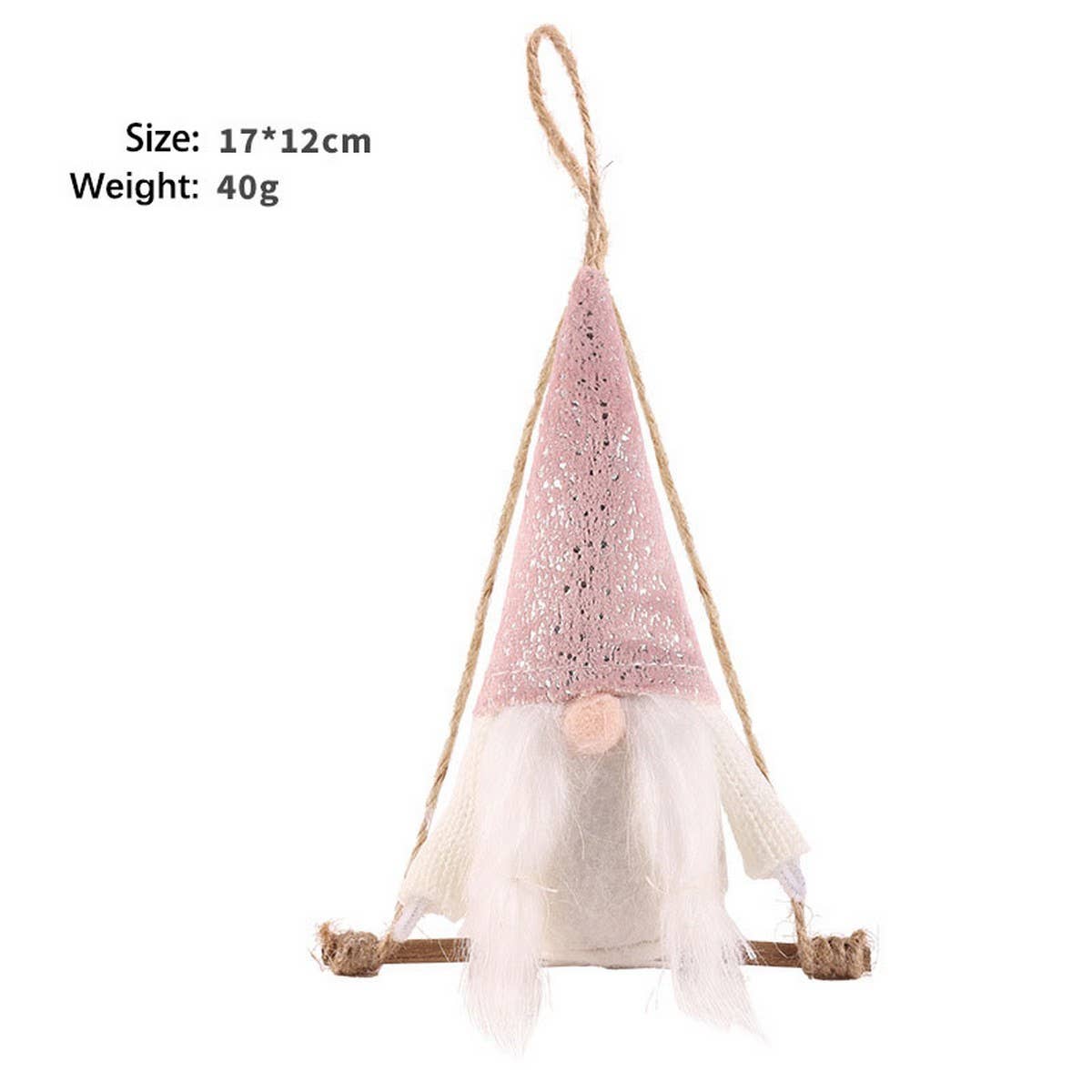 Cute Swinging Faceless Santa Tree Ornament_Cwmm9921