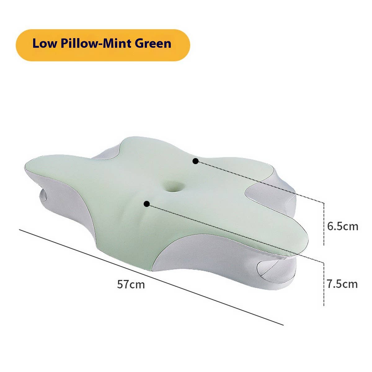 DEEP SLEEP MEMORY FOAM NECK PILLOW WITH PILLOWCASE_CWMM8085