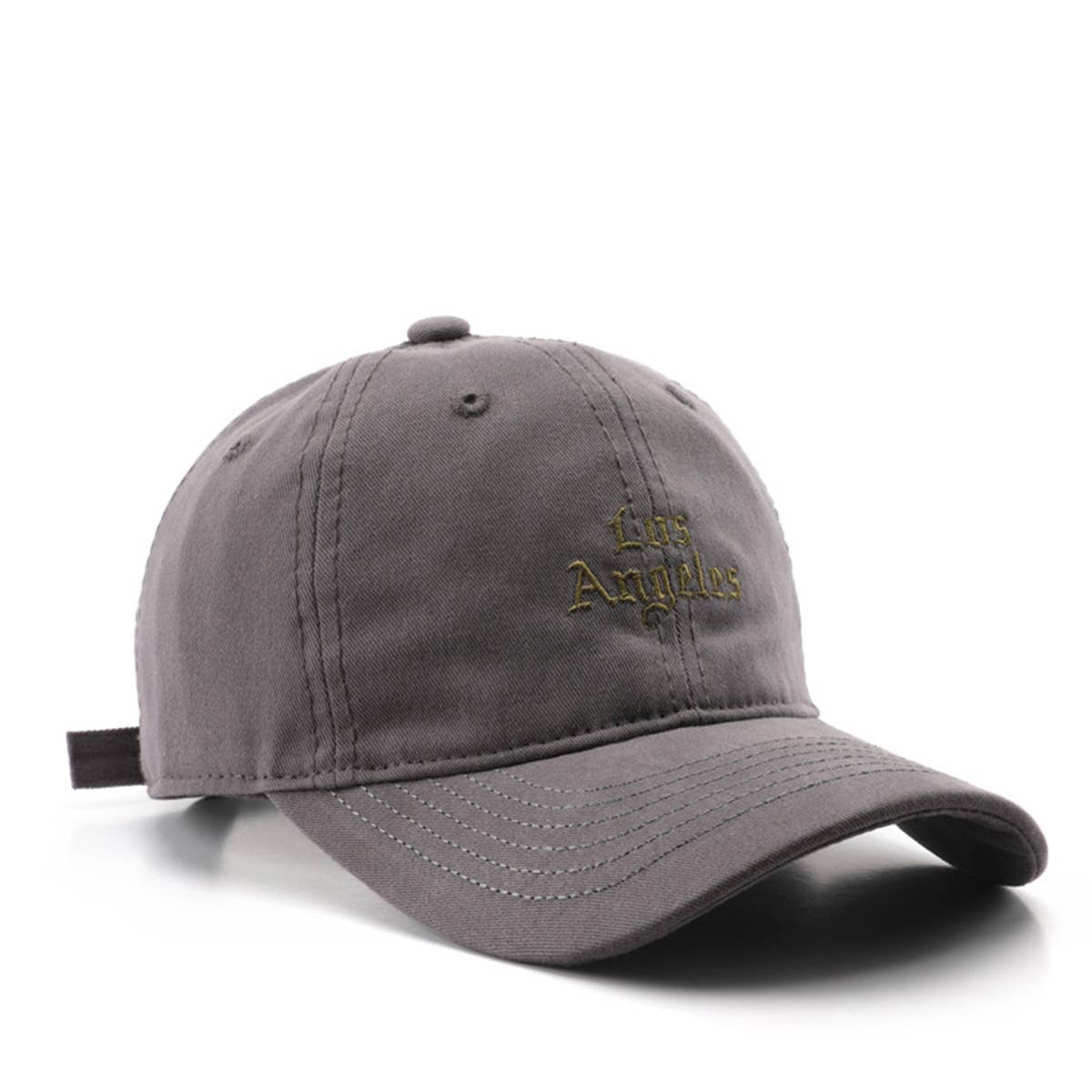 SOFT TOP VINTAGE LETTER EMBROIDERED PEAKED CAP_CWAH1284