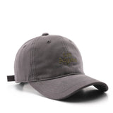 SOFT TOP VINTAGE LETTER EMBROIDERED PEAKED CAP_CWAH1284