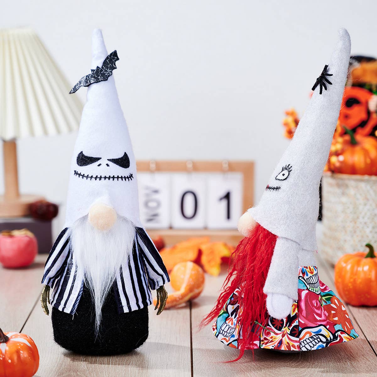 HALLOWEEN GHOST BAT POINTED HAT DOLL ORNAMENT_CWMM1773