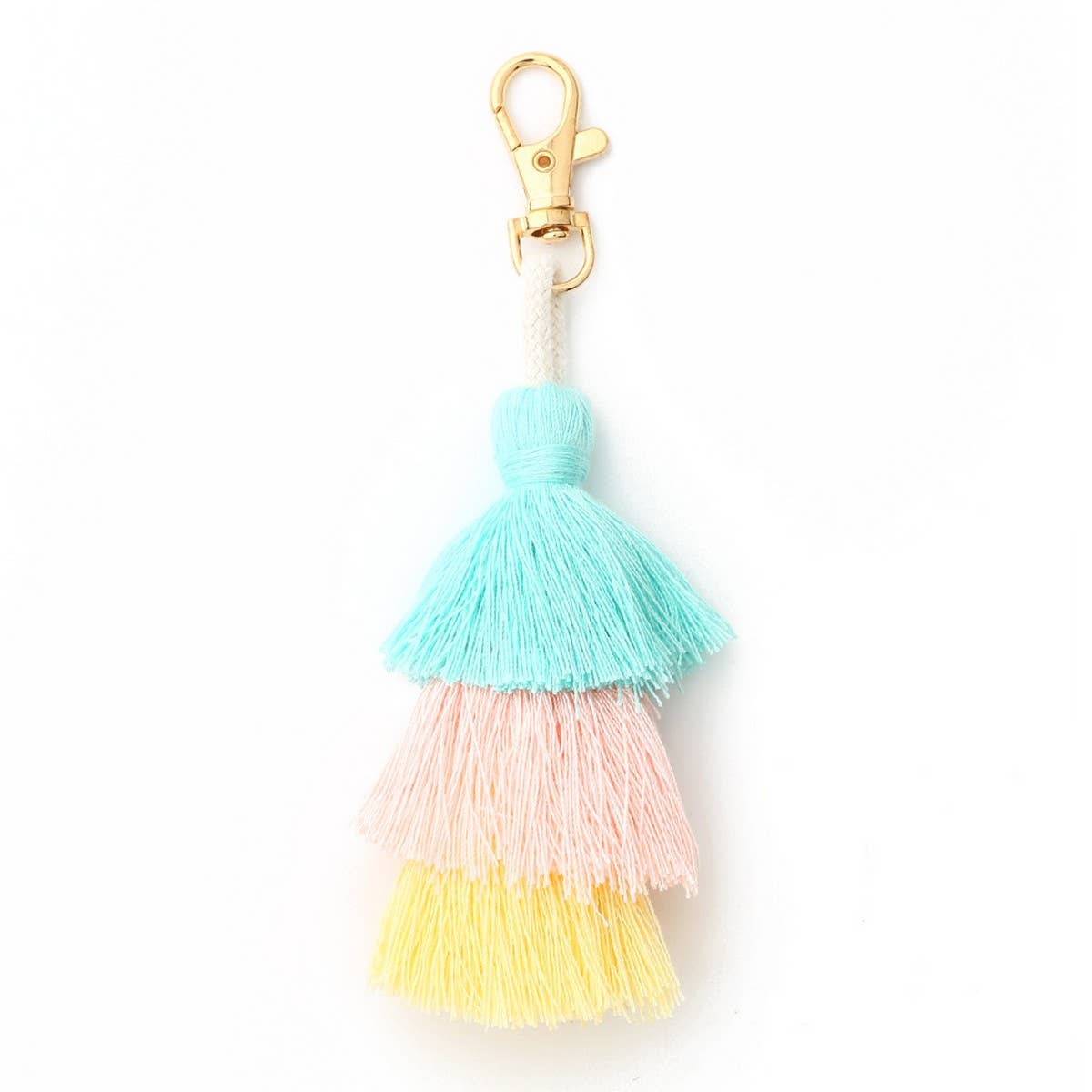 BOHEMIAN HANDMADE MULTI LAYER TASSEL KEYCHAIN_CWAB5022