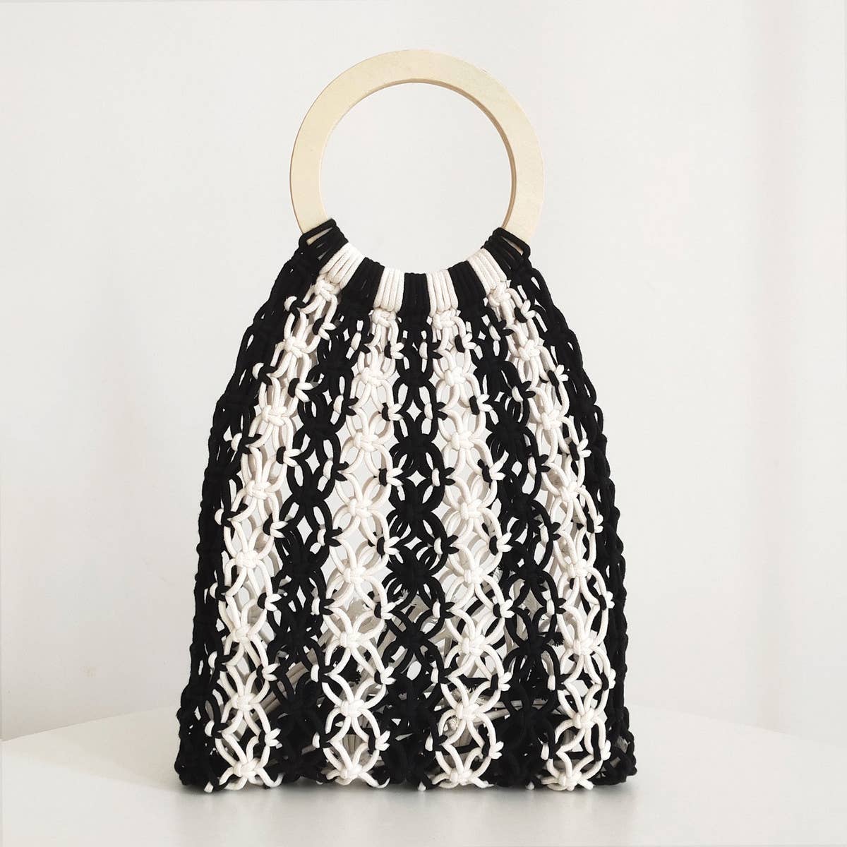 HANDMADE HOLLOW SEASIDE VACATION WOVEN BAG_CWAB1974