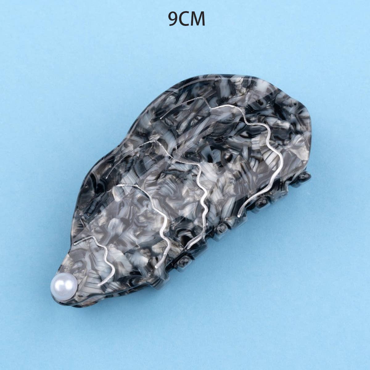 OCEAN BEACH FISH SEASHELL ACRYLIC HAIR CLAW CLIPS _CWAHA0552