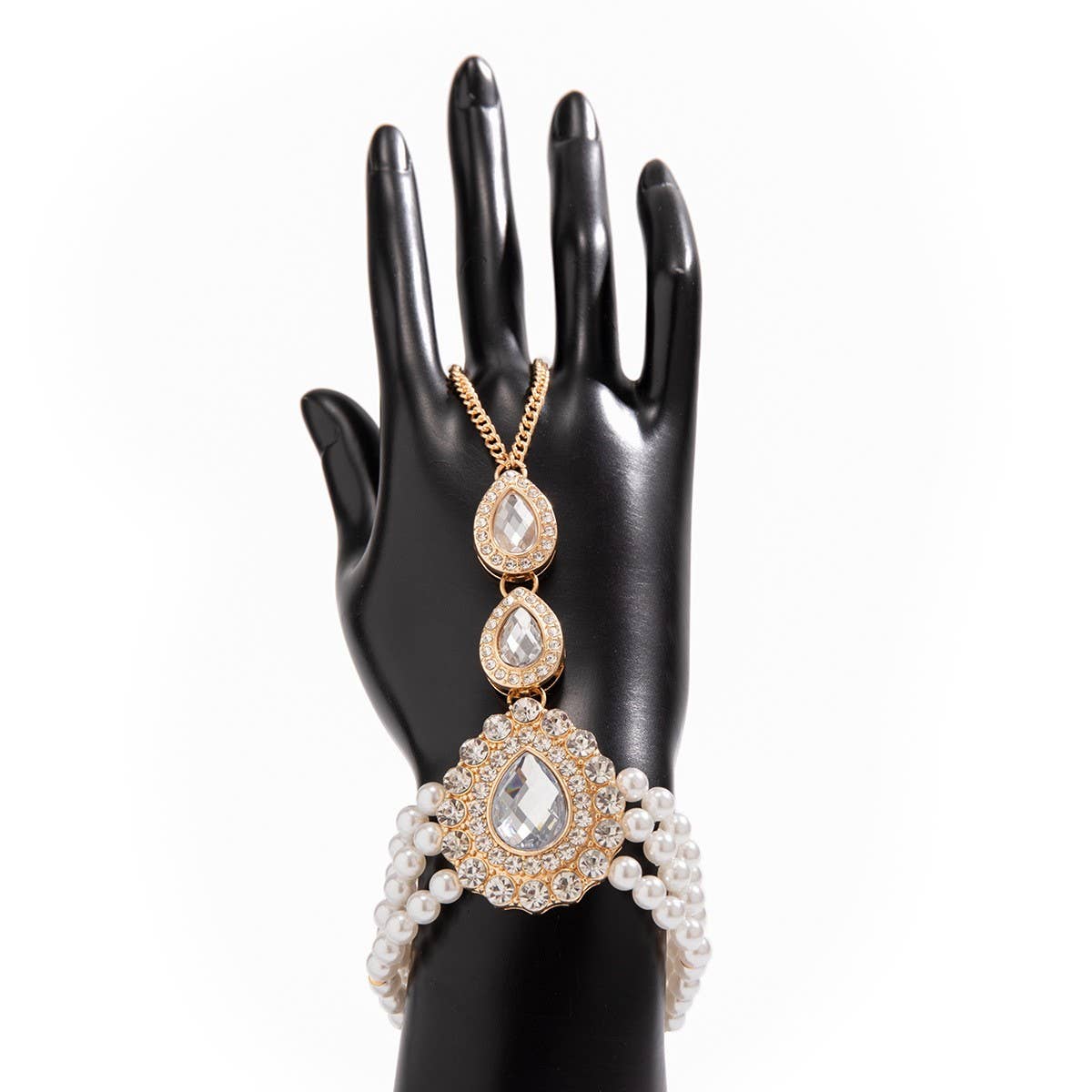 IMITATION PEARL RHINESTONE FASHION COLLAR JEWELRY_CWAJE1161