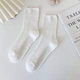 AUTUMN AND WINTER STRIPED WOMENS MID CALF SOCKS_CWMS0985