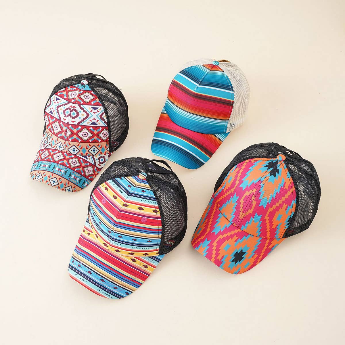 OUTDOOR BOHO GEOMETRIC BASEBALL CAP_CWAH1402