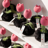 Cwmm9281_Tulip Knitted Cute Crochet Pot