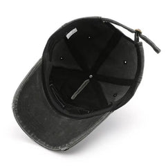 Vintage Baseball Cap With Letter Patch Cwah1274