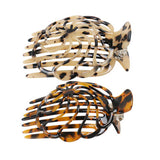 ROSE DOME COMB CLIP ACETATE HAIRPIN_CWAHA4226