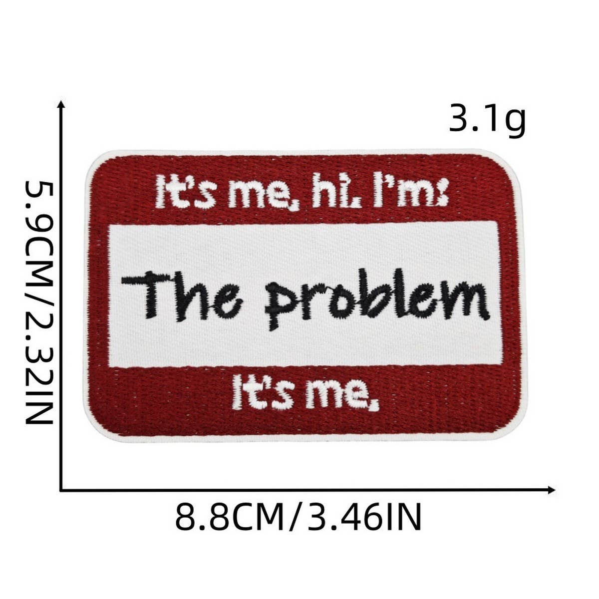 CREATIVE BADGE LETTER EMBROIDERY CLOTH PATCH_CWMM4070