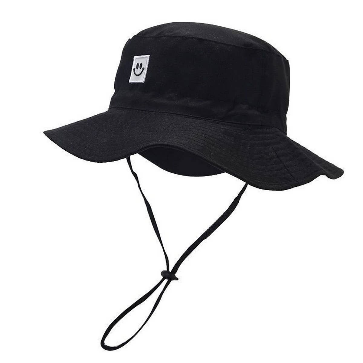 KIDS SMILEY FACE QUICK DRY SUN HAT FOR SUMMER_CWAH3785