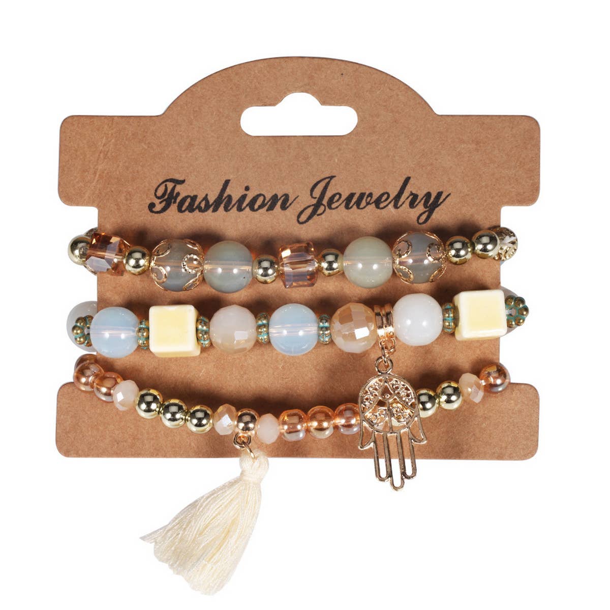 Womens Tassel Handmade Beaded Bracelet