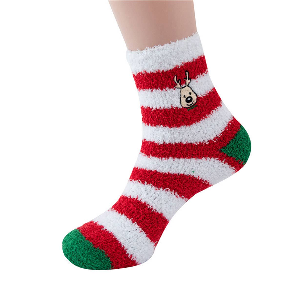CHRISTMAS EMBROIDERY COZY SOCKS FOR WOMEN_CWMS0200