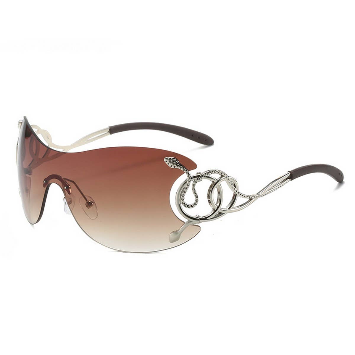 Y2K Fashion One-Piece Snake Sunglasses Unisex_Cwasg0273