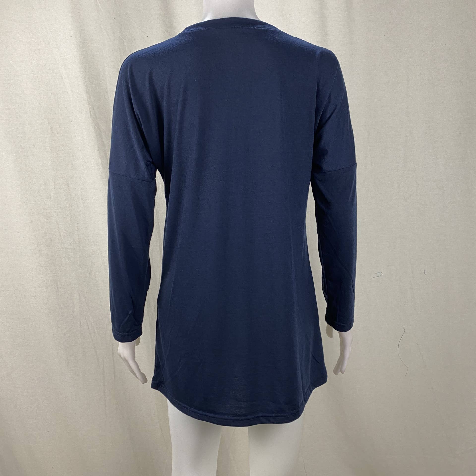 Solid-Color Loose Round-Neck Pocket T-Shirt