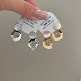 ADVANCED SHELL ROUND PENDANT EARRINGS_CWAJE1354