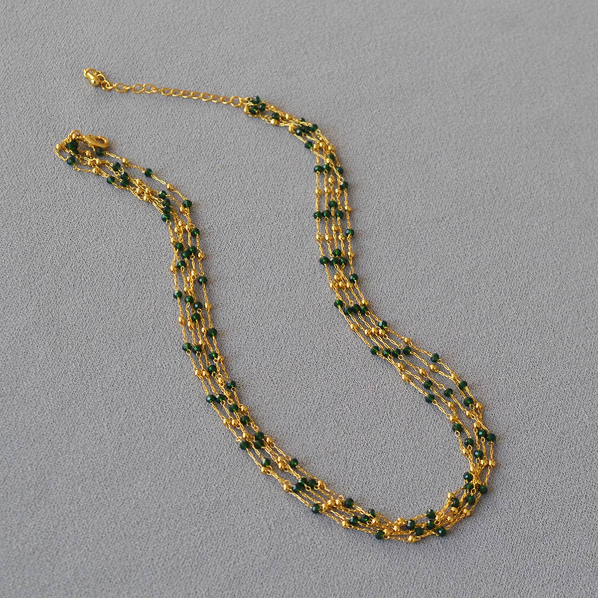 SPACER BEADS MULTI LAYER BEADED NECKLACE_CWAJE2130