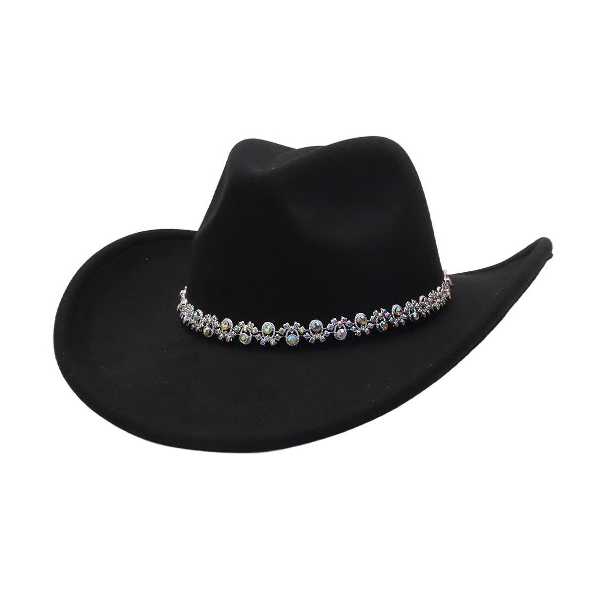 Western Cowboy Fedora Hat Ethnic Design_Cwah04443