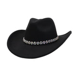 Western Cowboy Fedora Hat Ethnic Design_Cwah04443
