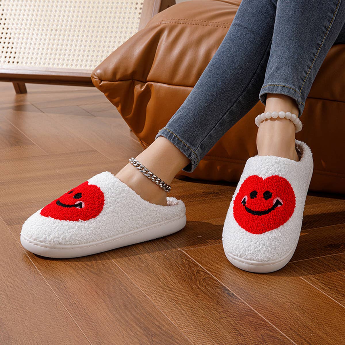 Valentines Day Love Smile Cotton Slippers_Cwshs0557