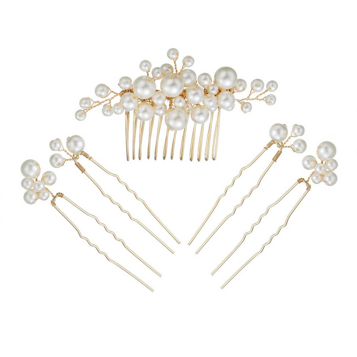 SWEET PEARL U SHAPED BRIDAL HAIR ACCESSORIES_CWAHA2777