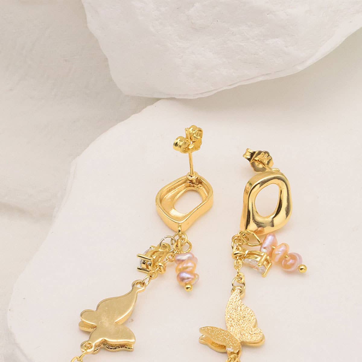 NEW SILVER NEEDLE PEARL EARRINGS FOR WOMEN_CWAJE3800