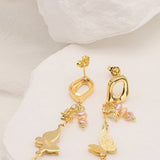 NEW SILVER NEEDLE PEARL EARRINGS FOR WOMEN_CWAJE3800